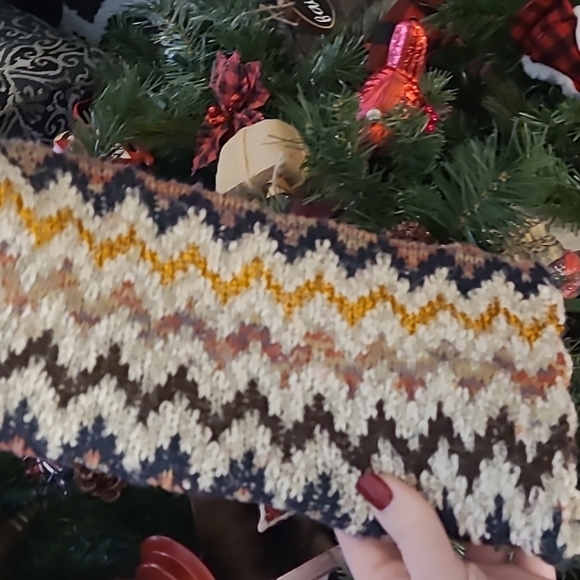 Soft Surroundings sz large striped cardigan sweater with fringe WT233 - Picture 4 of 6